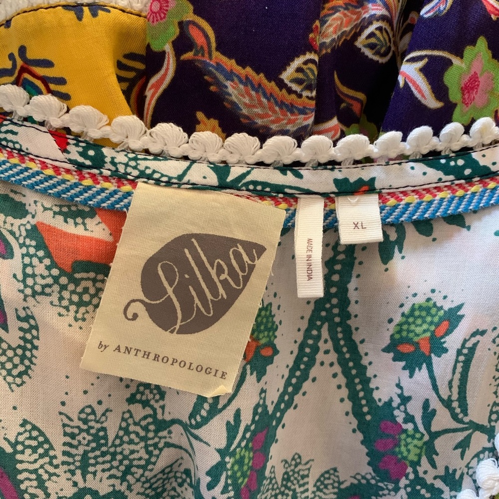 Anthropologie Lilka Patchwork Trapeze Swing Dress - Picture 7 of 8